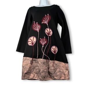 Save The Queen Womens Embroidered Cute Dress Sz L Large